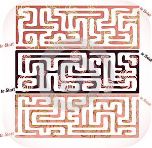 Set of lolipop maze photo