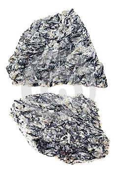 Set of lujaurite lujavrite stones cutout photo