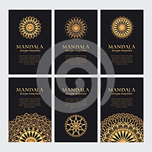 Set of luxury golden decorative ornaments for logo, identity, web and prints