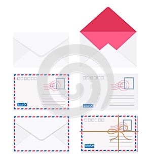 Set of Mail icon illustration