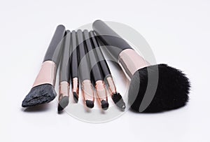 A set of make-up brushes photo