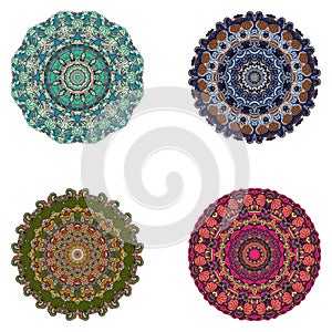 Set of mandalas. Vector mandala collection for your design.