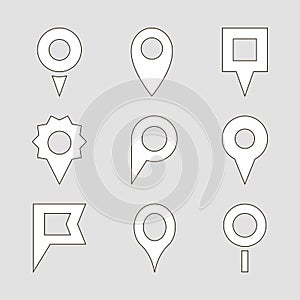 Set of map pointers.