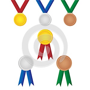 Set of medals winner