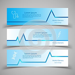 Set of Medical Banners illustration.