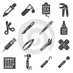 Set of Medical and Health icons. Vector illustrations