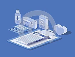 Set of medical icons