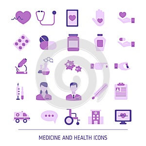 Set of Medicine and Health icons