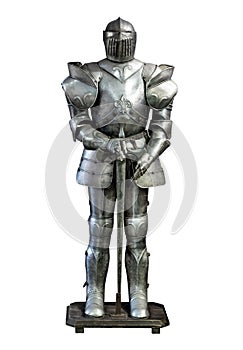 Set of medieval knight armor