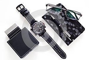 Set of men`s accessories