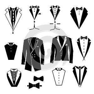 Set of men`s elegant clothing