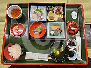 Set menu in kobe restaurant
