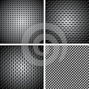 Set of metal background