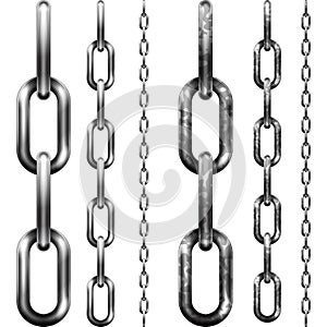 Set of metal chain