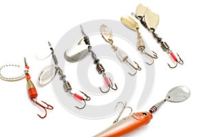 Set of minnow close up