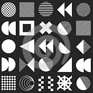 Set of modern abstract design elements, template for your project