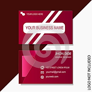Set of modern business card design template