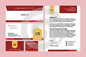 Set of Modern Business Stationery Template Design