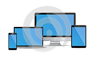 Set of modern digital devices