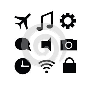 Set of modern gadget icons