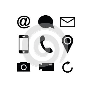 Set of modern gadget icons