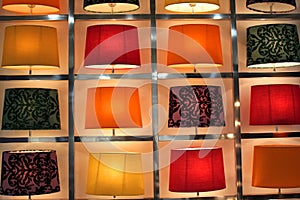 Set of modern table lamps