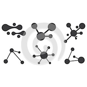 Set Molecule vector illustration design