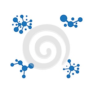 Set Molecule vector illustration design