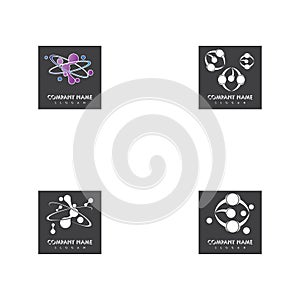 Set Molecule vector illustration design