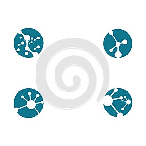 Set Molecule vector illustration design