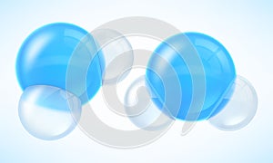 Set of molecules water isolated.