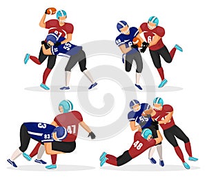 Set of Moments Where Men Play in American Football