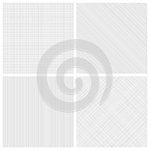 Set of monochrome hatch seamless patterns