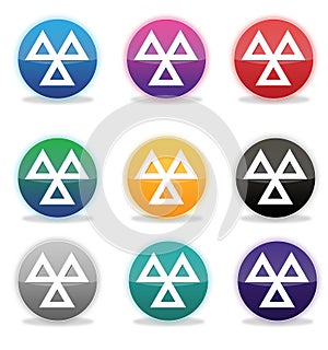 Set of 9 MOT (Ministry of Transport) badges / Icons photo