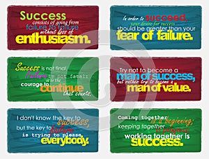 Set Of Motivational Quotes.