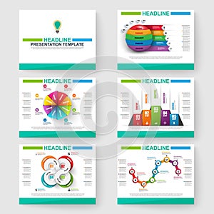 Set of multipurpose presentation infographic for powerpoint photo