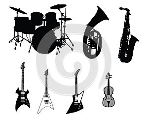 Set of musical instruments