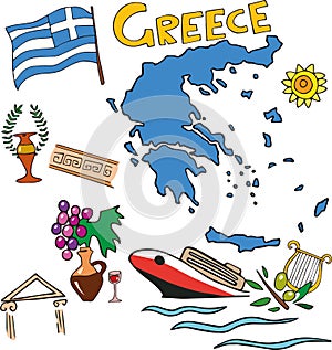 The set of national profile of the Greece