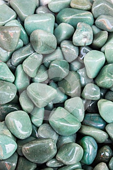 Set of natural mineral gemstones