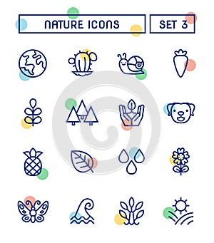 Set Of Nature And Environment Icons