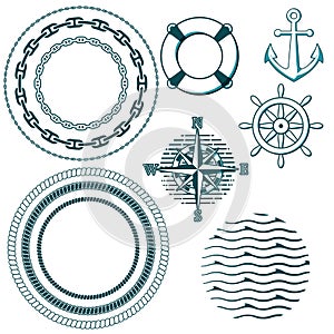 Set of naval elements