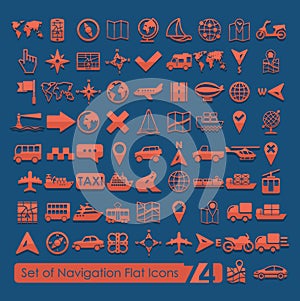 Set of navigation icons