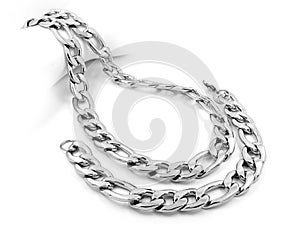 Set of necklace and bracelet - Silver stainless steel