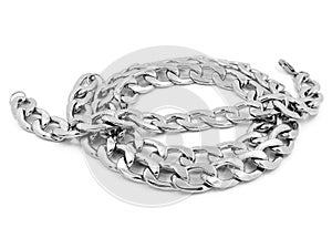Set of necklace and bracelet - Silver stainless steel