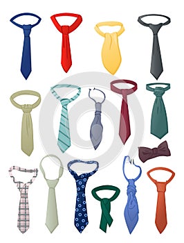 Set of neckties