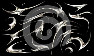 Set of neotribal metallic elements