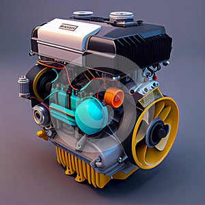 set of new car electric engine