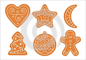 Set of New Year gingerbread