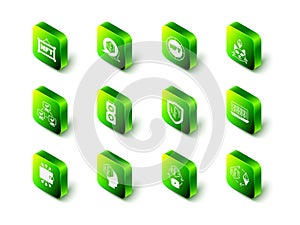 Set NFT Digital crypto art, Binary code, Ethereum exchange, shield, and icon. Vector