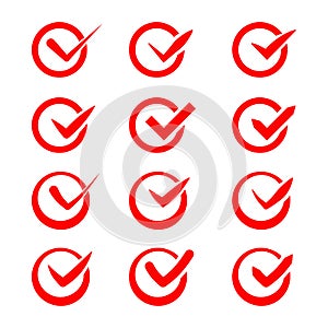 Set of nine different